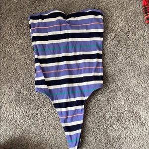 Striped bodysuit